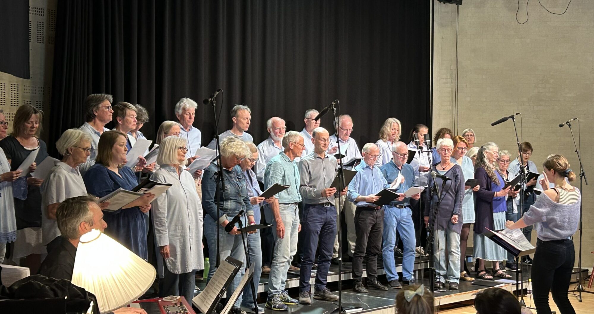 Foto fra korets 25 års jubilæumskoncert på Ry Højskole